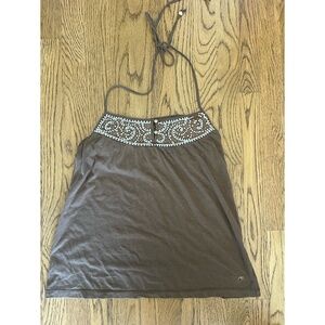 AE beaded halter top tank/blouse